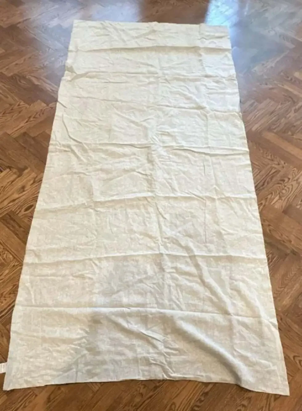Quince European Linen True Blackout Curtain 48 in x 108 in Sage green heather